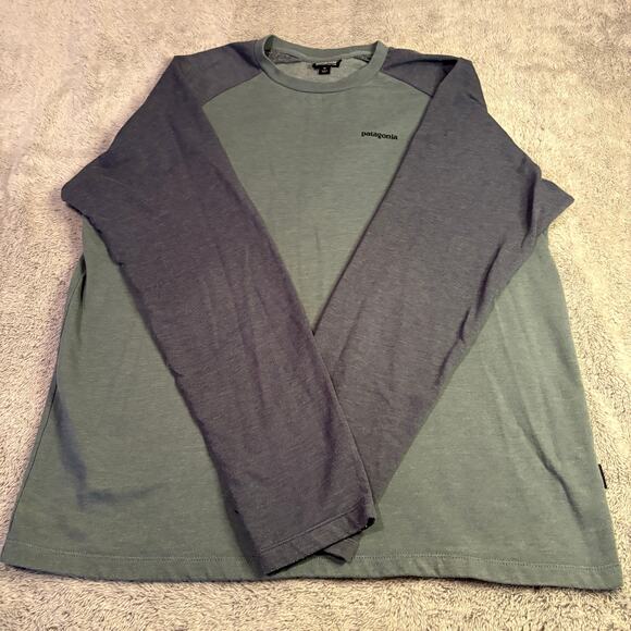 Patagonia Sweatshirt Mens XL Gray Organic Cotton Crewneck Sweater - Picture 2 of 11